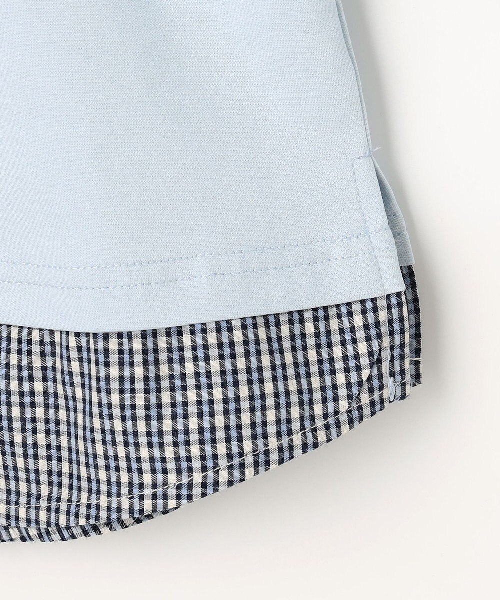 組曲 KIDS 【110-140㎝】 ミニチェック レイヤードトップス 