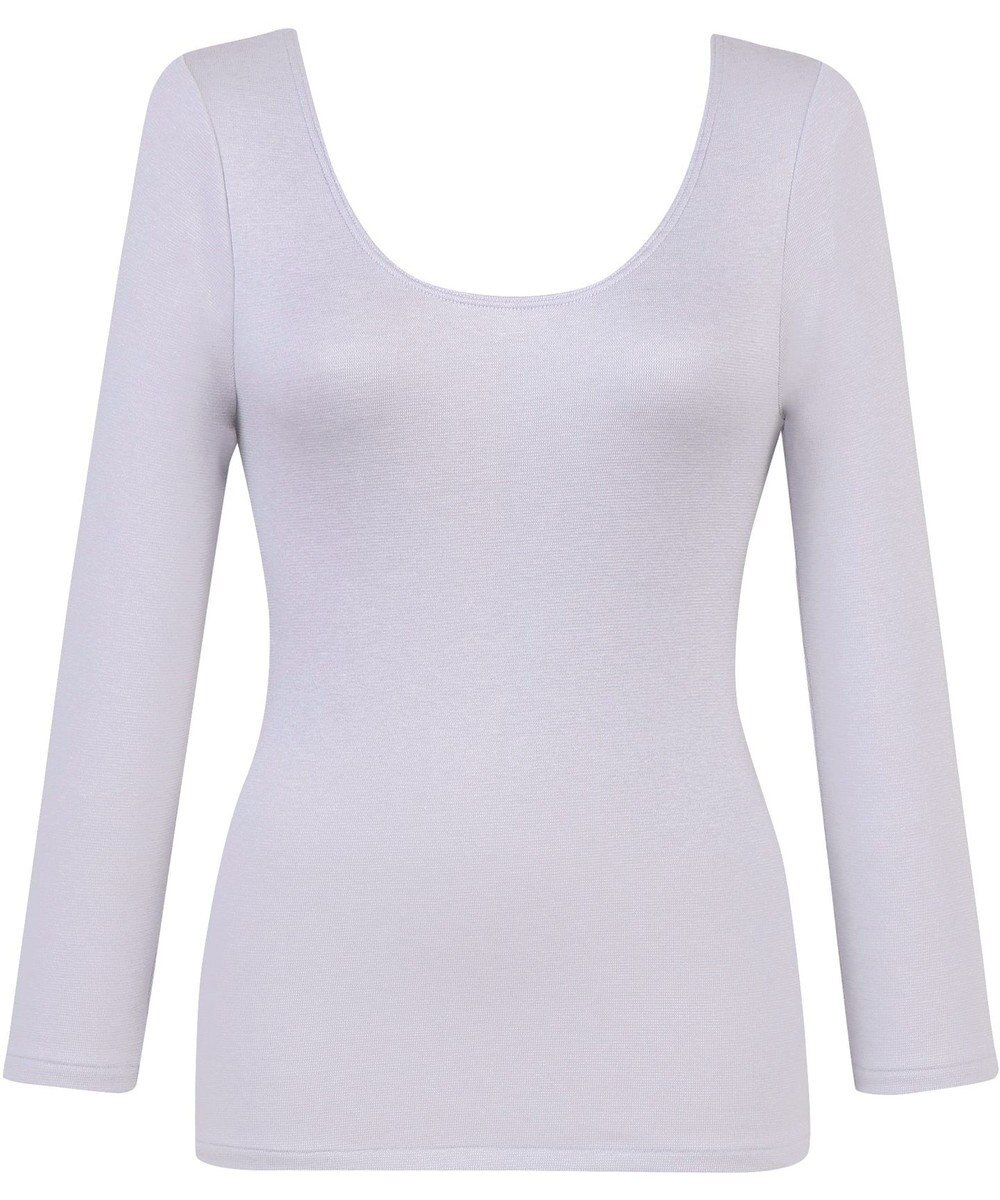 Wing あったかインナー 綿混素材 裏起毛(肌側) よく伸びる素材 ストレッチ性 【ラクのびサーモ】 保温性 8分袖 長袖 秋 冬 EL6812 ウイング／ワコール 