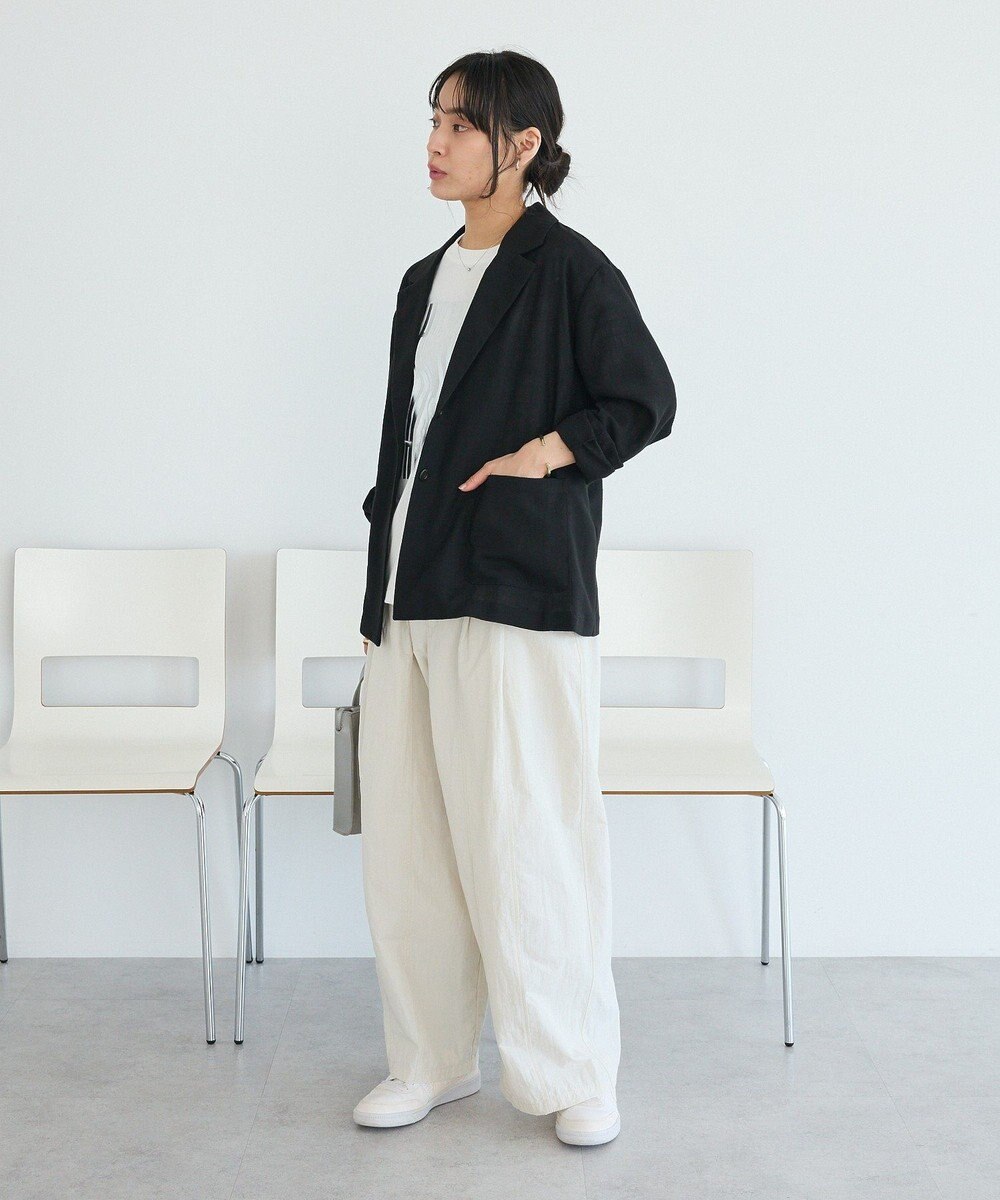 CRAFT STANDARD BOUTIQUE リネンライクオーバーサイズジャケット 