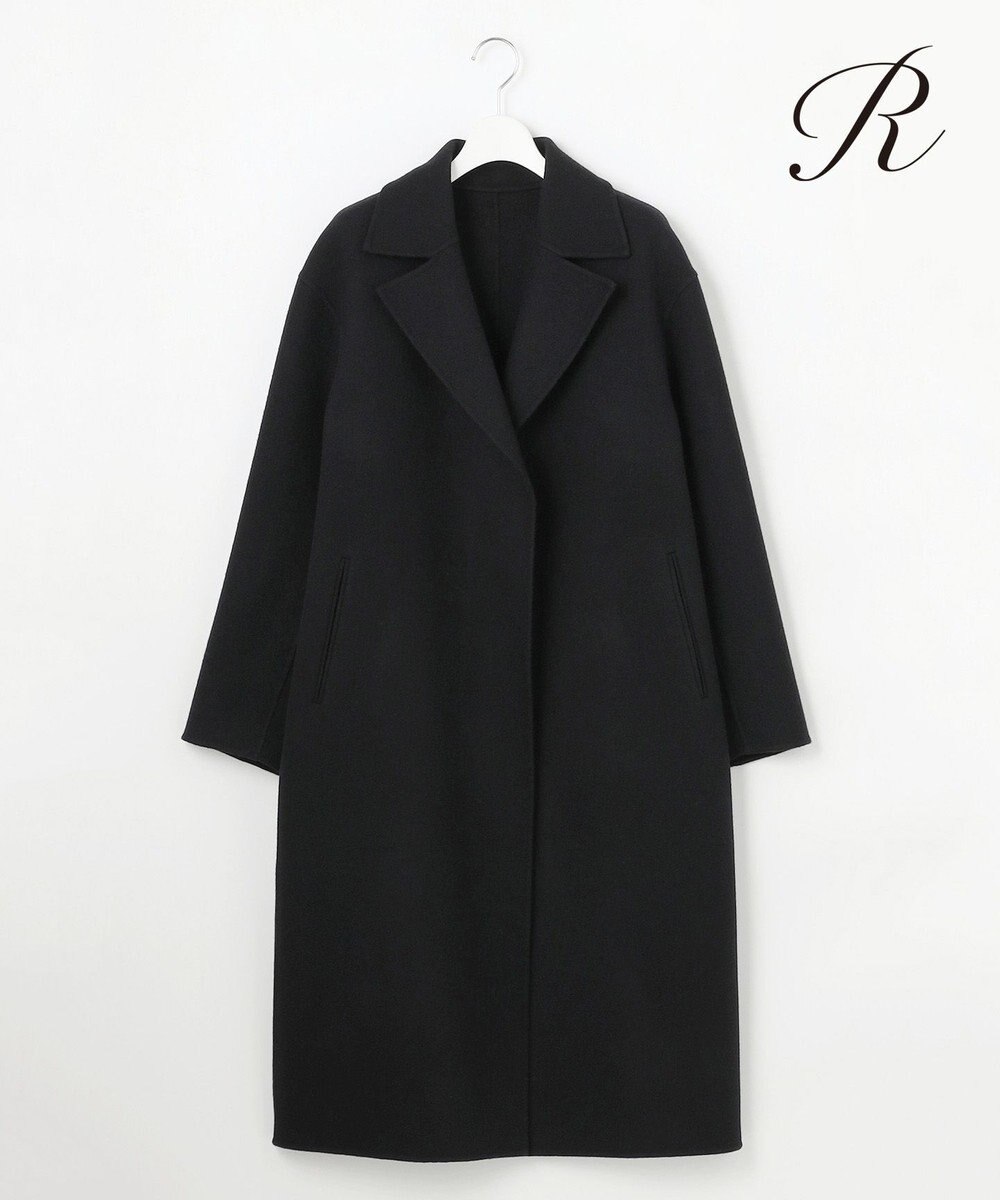 23区 S 【R(アール)】ウールメルトンリバー ロング ラップコート 