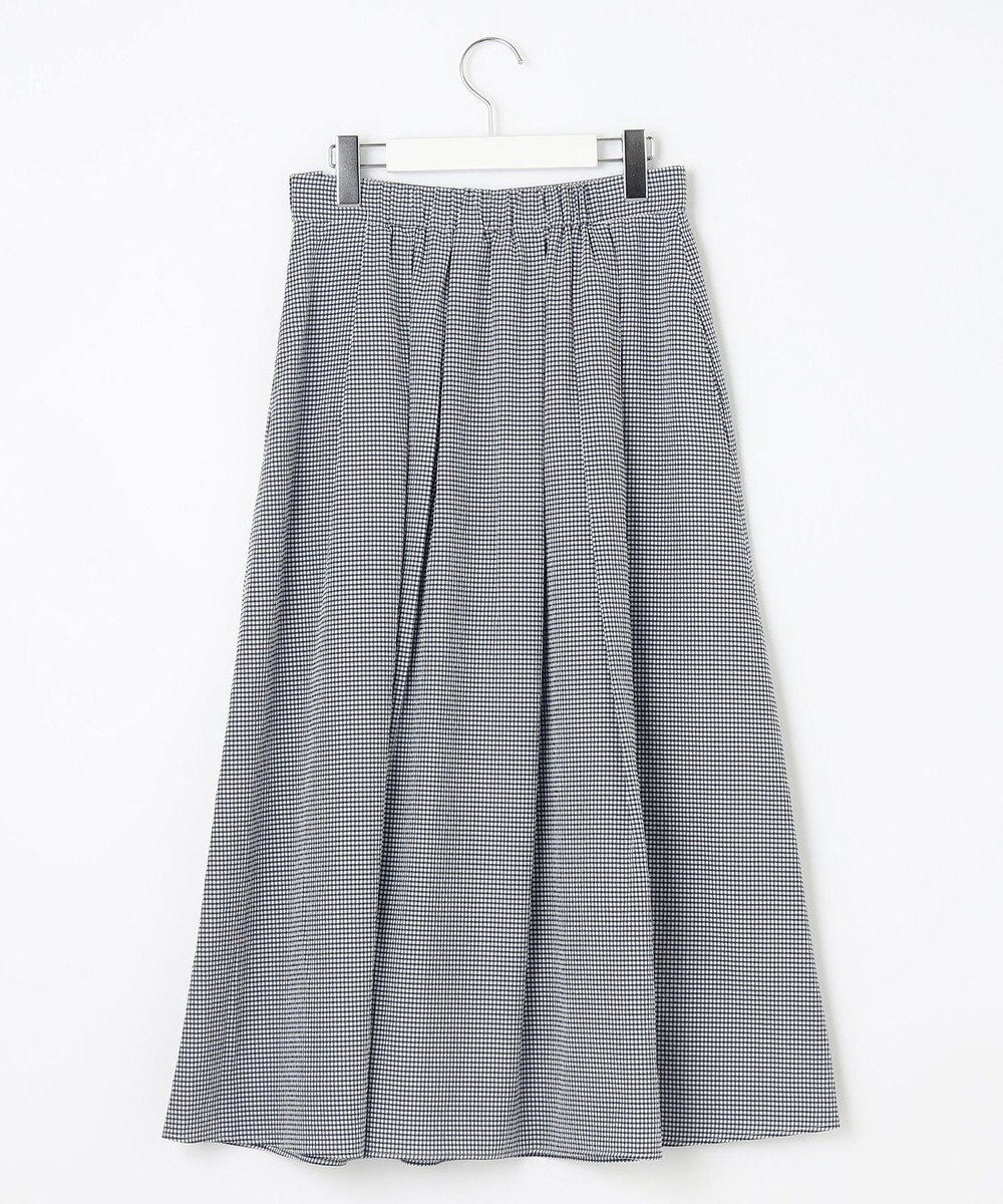 J.PRESS LADIES 【洗える】アセVis ギンガム スカート 