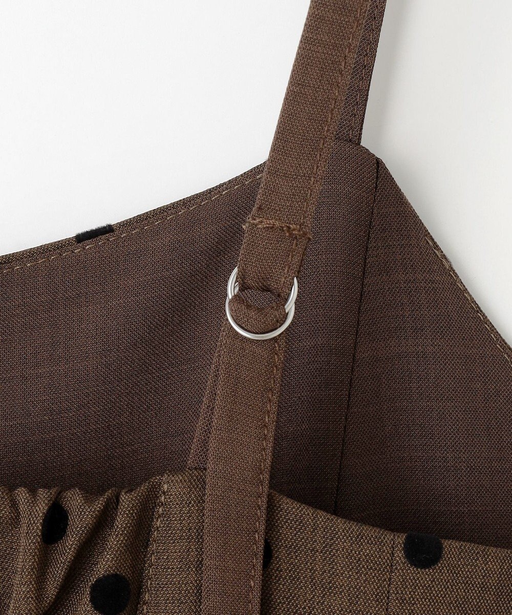 Feroux ドットフロッキー ロンパース 