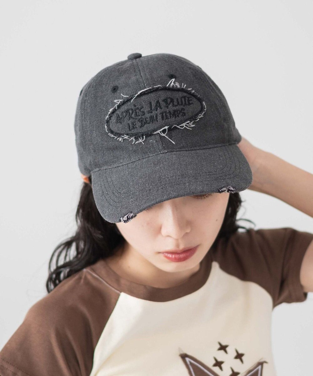WEGO サークルフリンジロゴデニムキャップ 