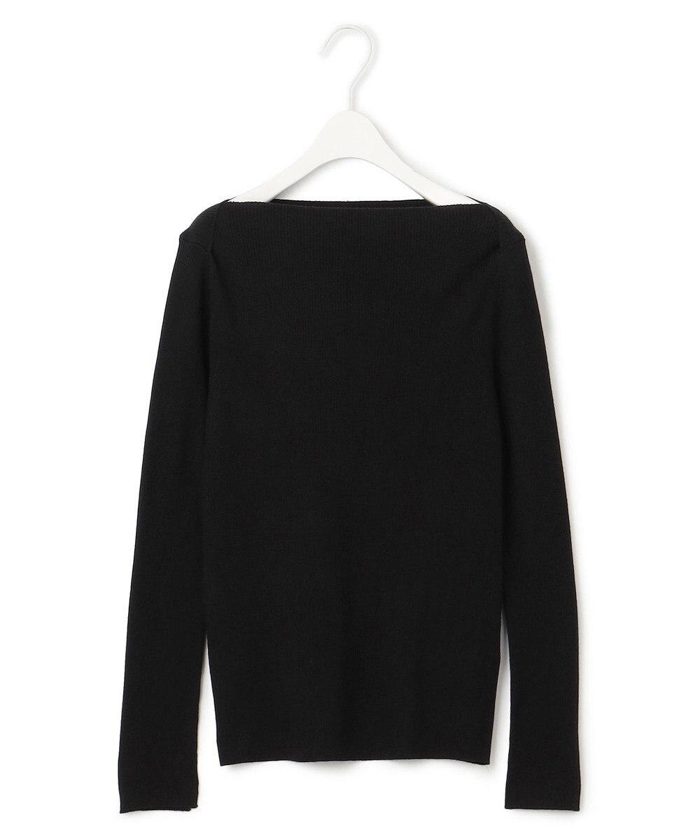 ICB 【洗える】エクストラファインメリノ  ボートネックプルオーバー 