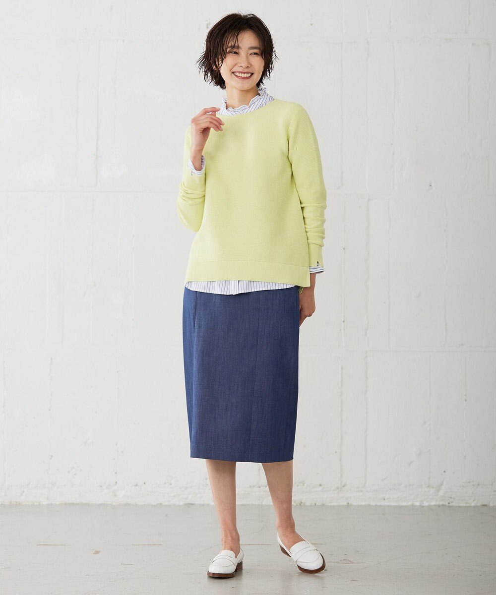 J.PRESS LADIES 【洗える】 ハウストンオーガニック ニット 