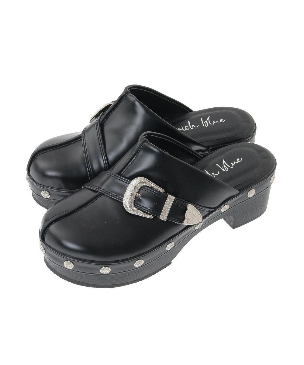 Green Parks ・ｒｉｃｈ　ｂｌｕｅ　ウェスタンクロッグ 