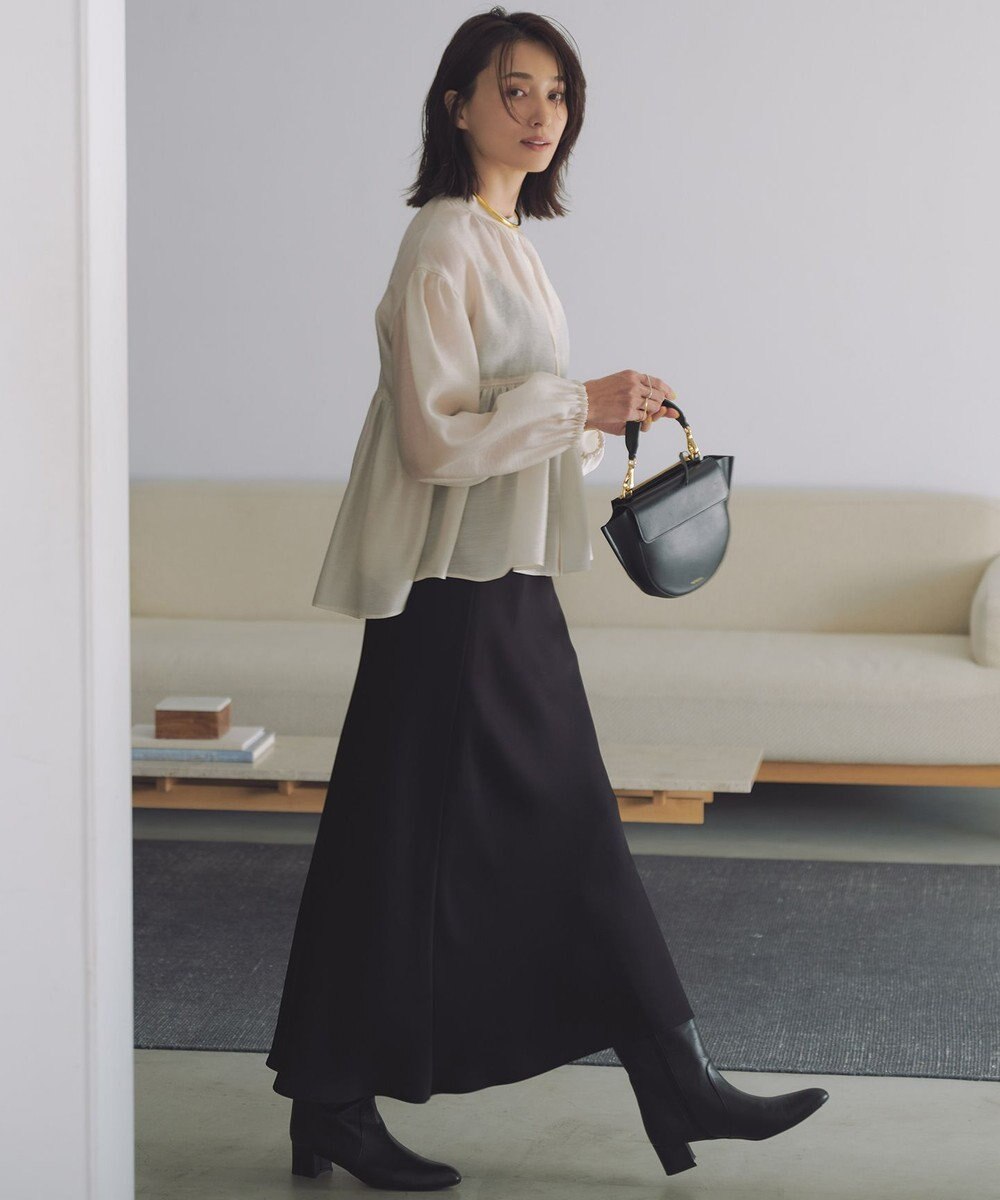 23区 【WEB&一部店舗限定カラーあり】ソフトオーガンジー ボリューム ブラウス 