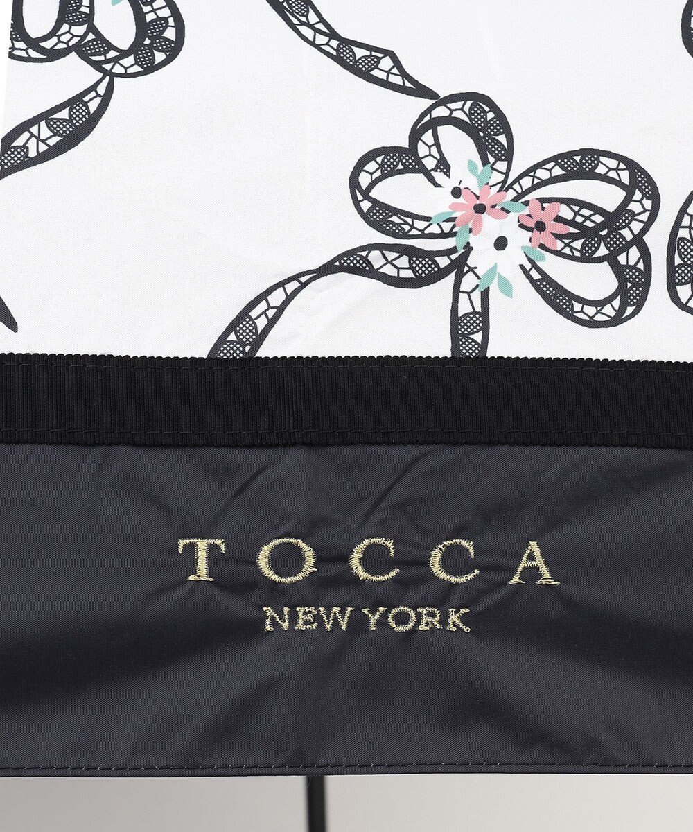 TOCCA 【晴雨兼用】【UVカット99.9%以上・撥水・遮光率99.9%・ミニ傘袋バッグ付き】SHAKE RIBBONS UMBRELLA 折り畳み傘 