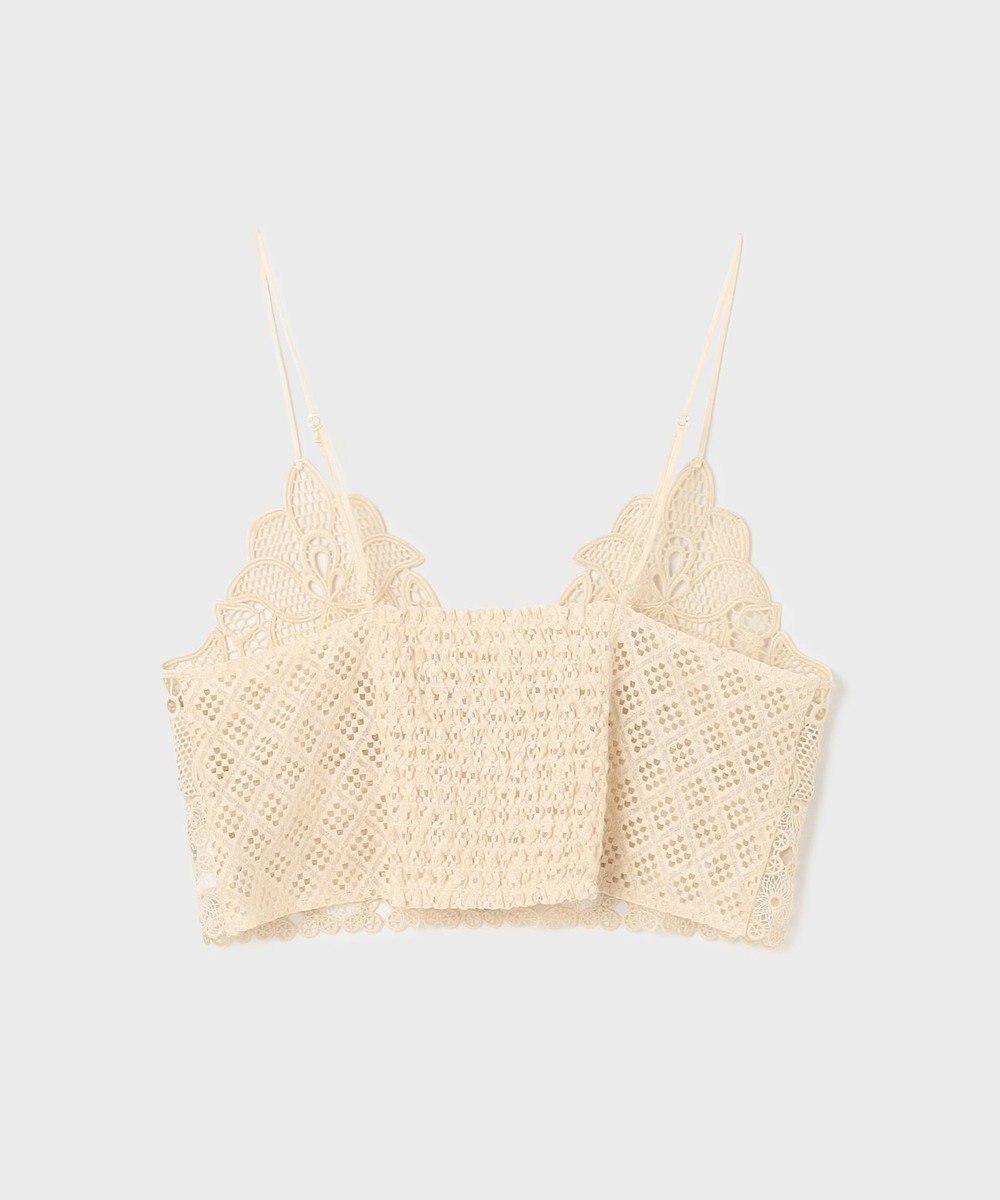 GRACE CONTINENTAL レースキャミ付カフタンブラウス 