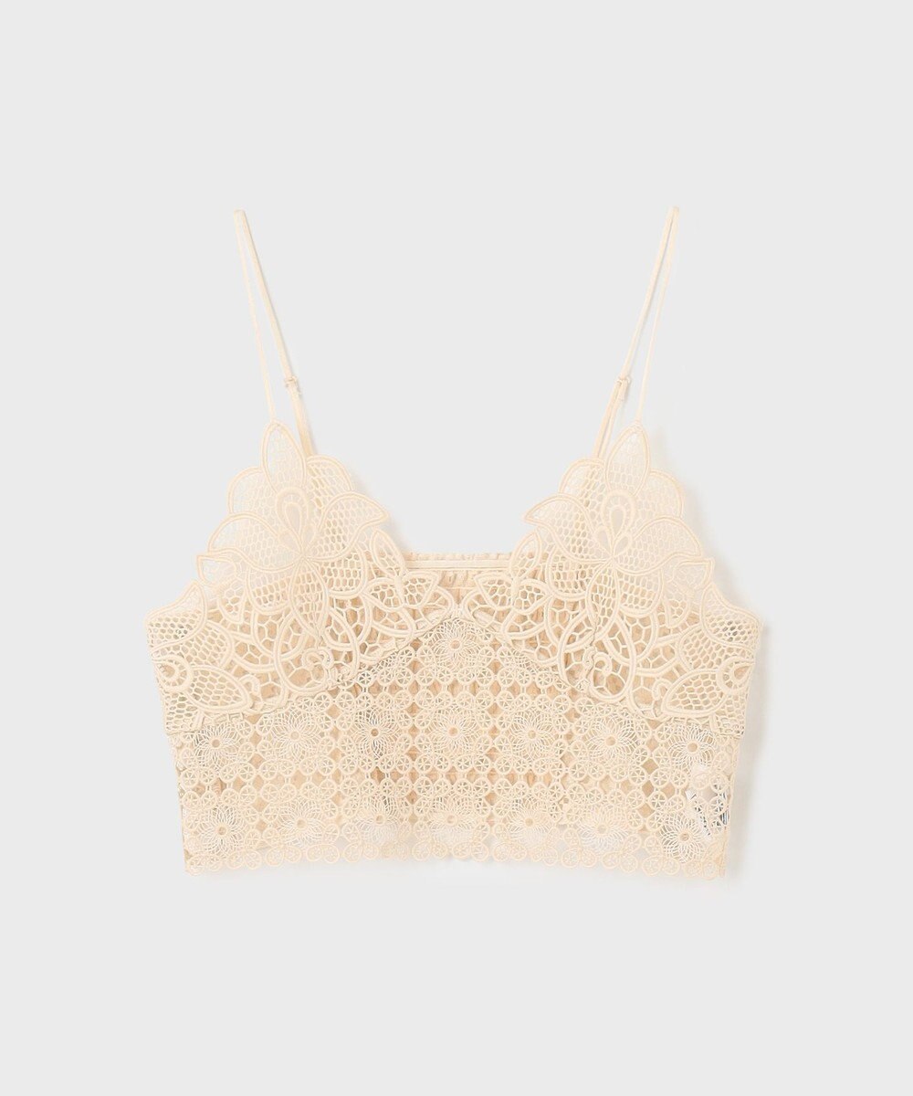 GRACE CONTINENTAL レースキャミ付カフタンブラウス 