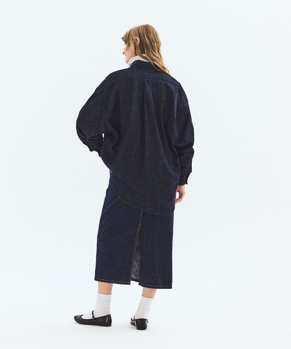 LENO DOUBLE POCKETS SHIRTS《UNISEX》デニムシャツ 