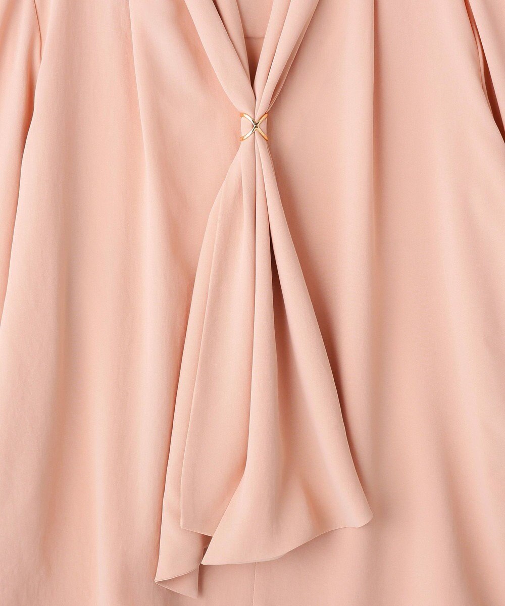 YECCA VECCA スカーフリング付きボウタイブラウス 