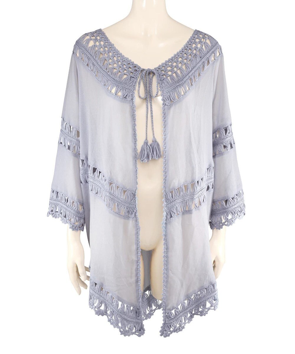 San-ai Resort（三愛水着楽園） クロシェ羽織　F　　【San-ai Resort（サンアイリゾート）】 