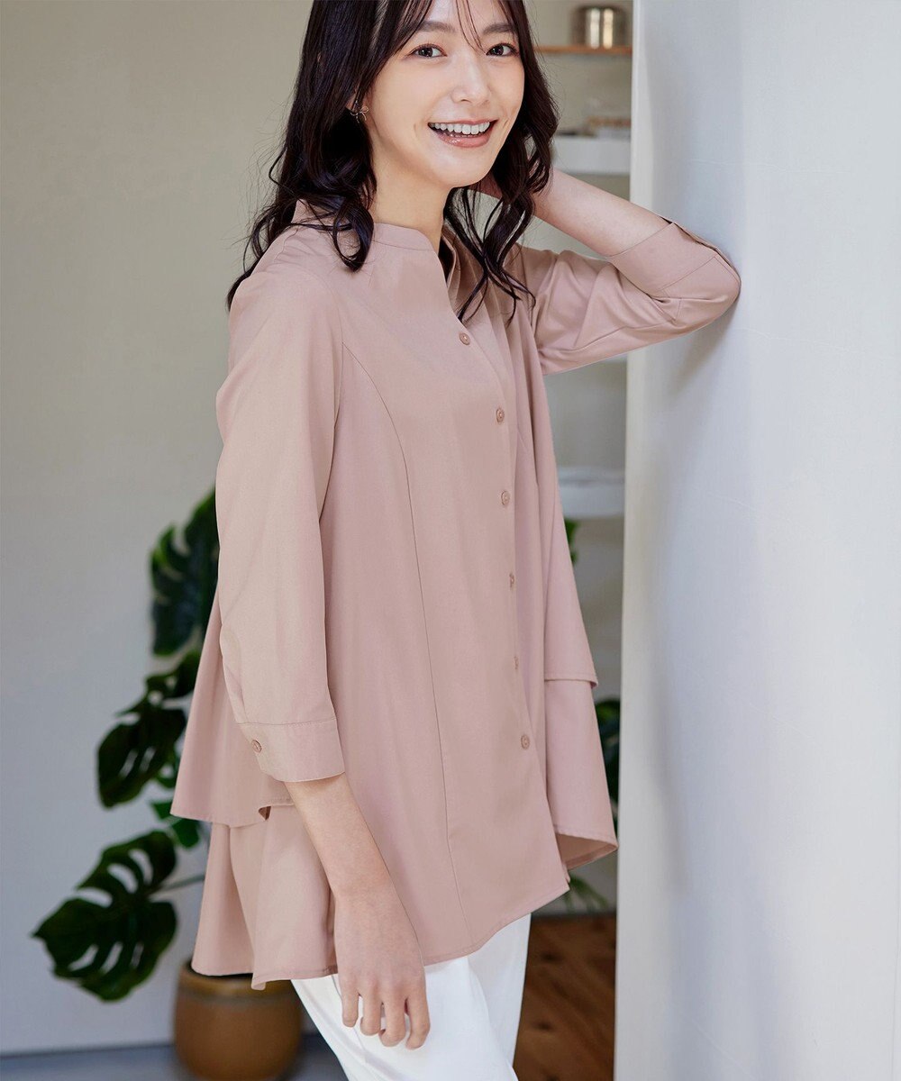 Tiaclasse バックタックフレアチュニック 