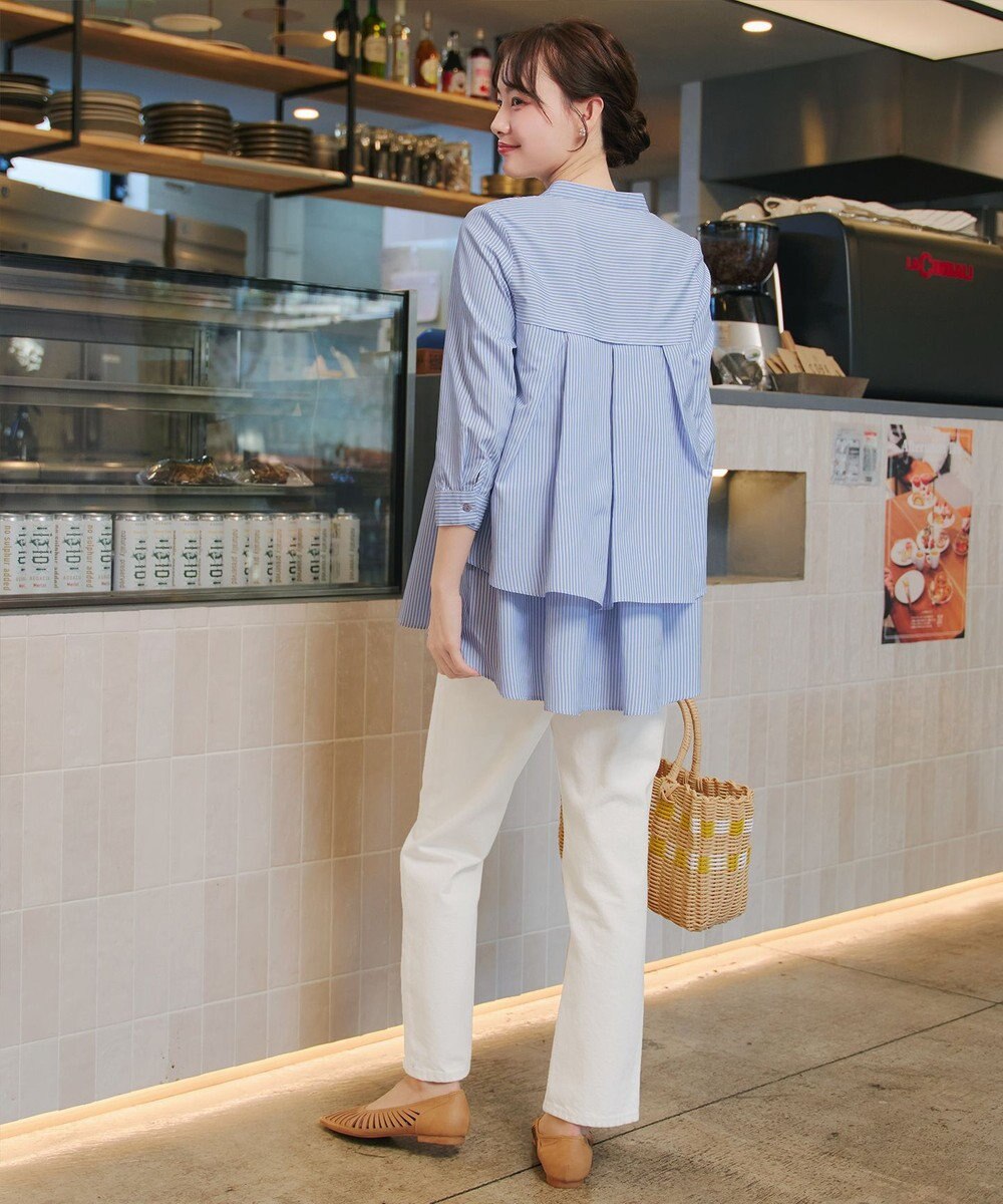 Tiaclasse バックタックフレアチュニック 