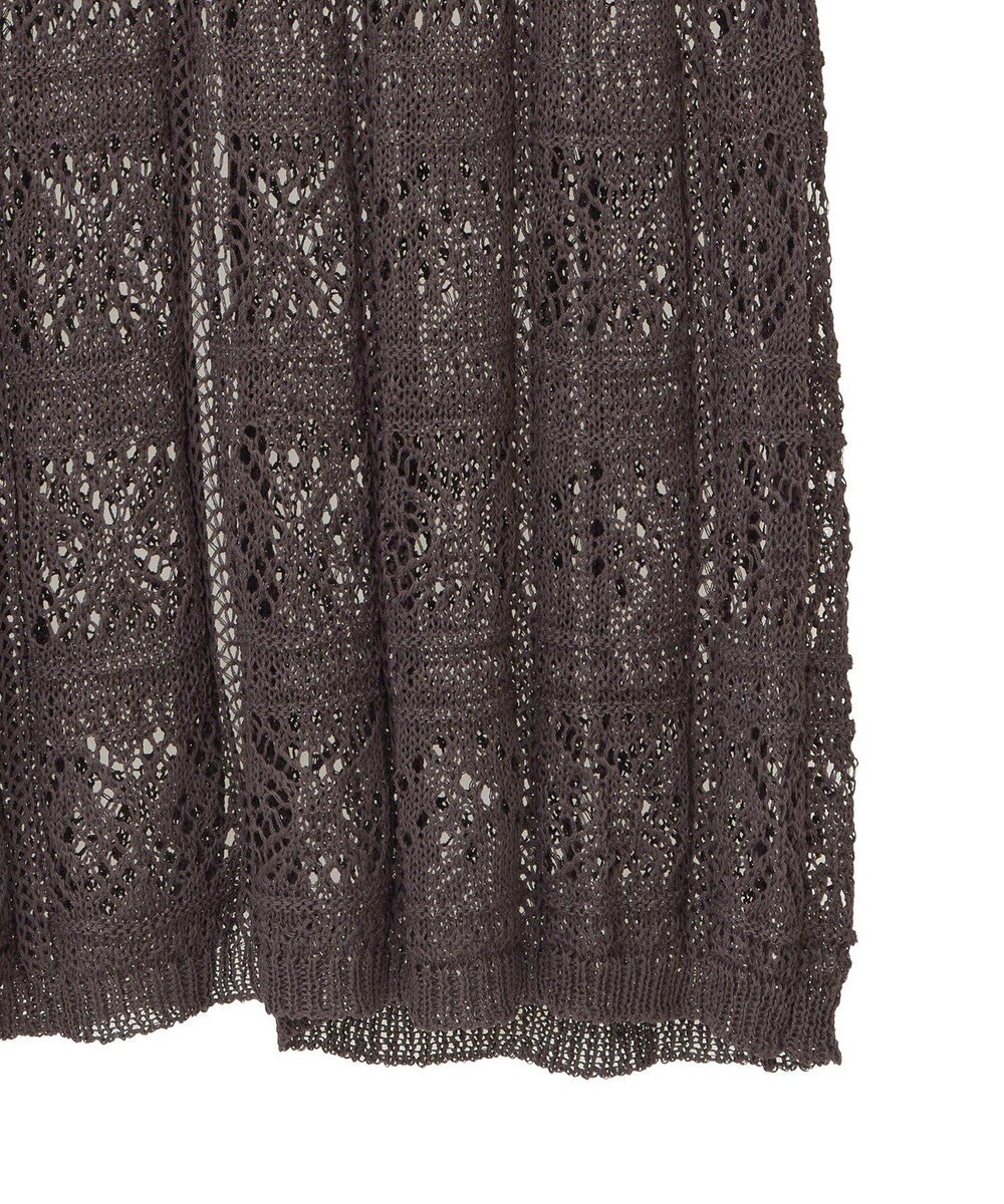 Green Parks 透かし柄ニットレースＩラインスカート 