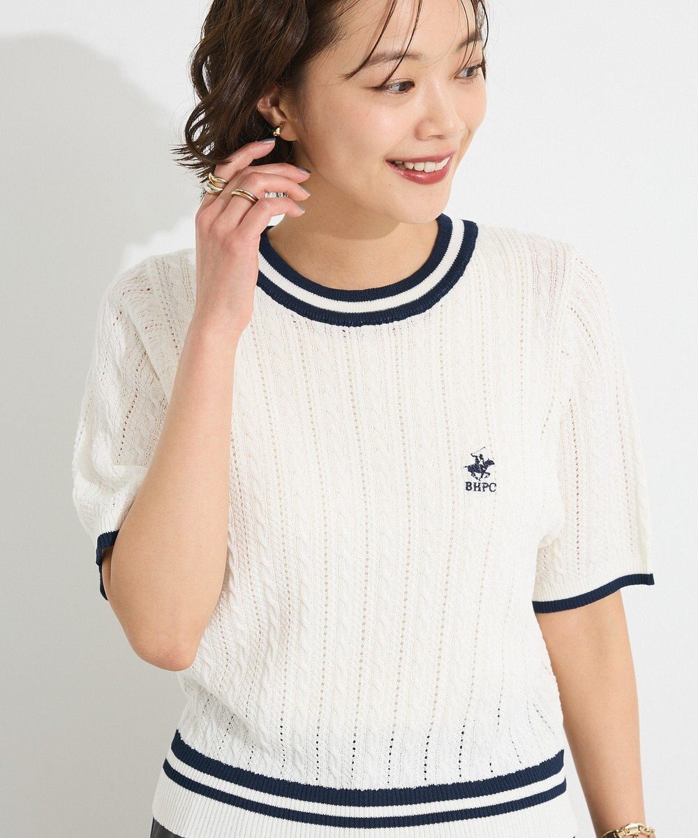 CRAFT STANDARD BOUTIQUE 別注/BHPC 刺繍ケーブル編みニット 