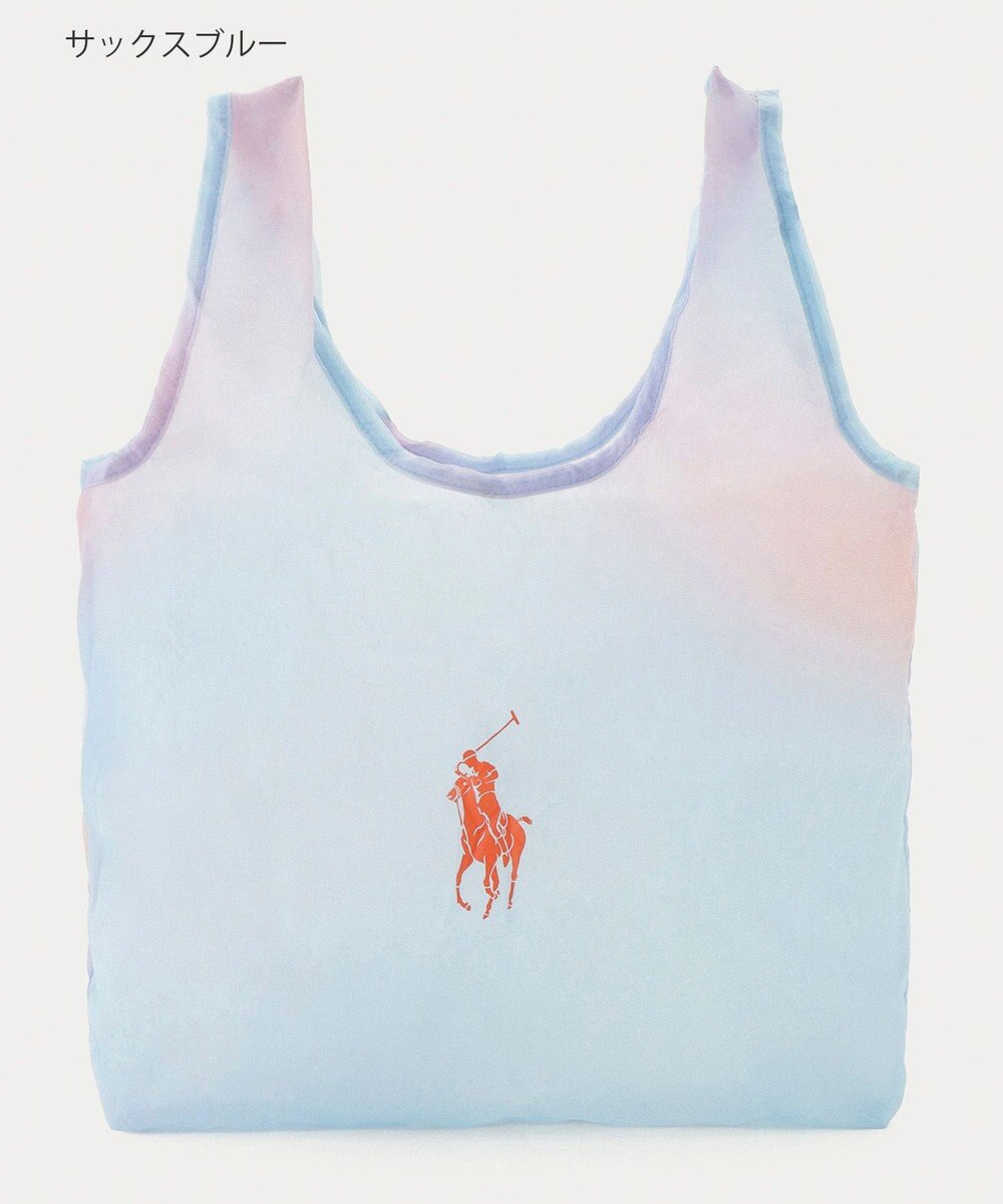 MOONBAT POLO RALPH LAUREN(ポロ ラルフローレン)ポロポニー ポケッタブル レインバッグ Sサイズ 無地 ストラップベルト付き 