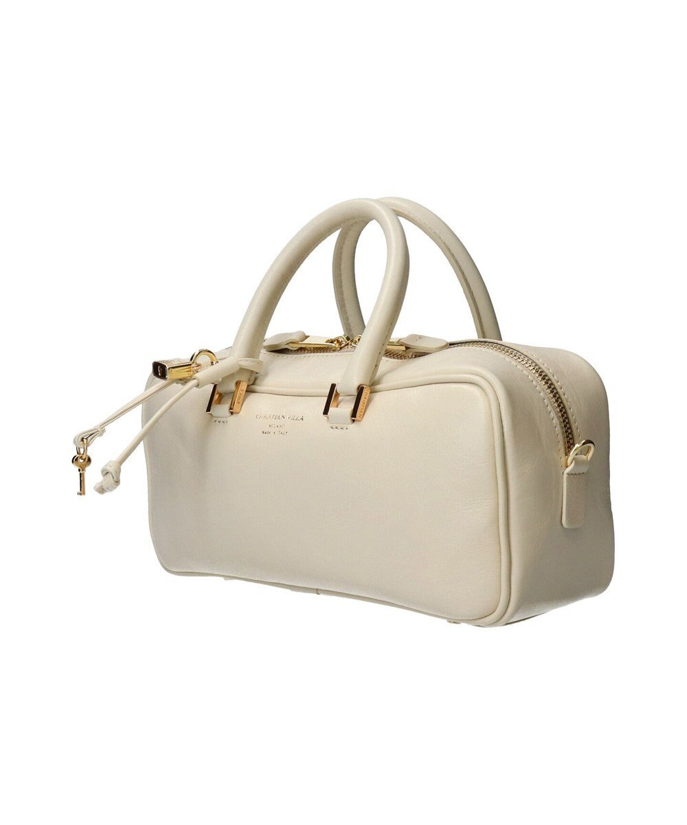 INTER-CHAUSSURES 【CHRISTIAN VILLA】レザーハンドルハンドバッグ 