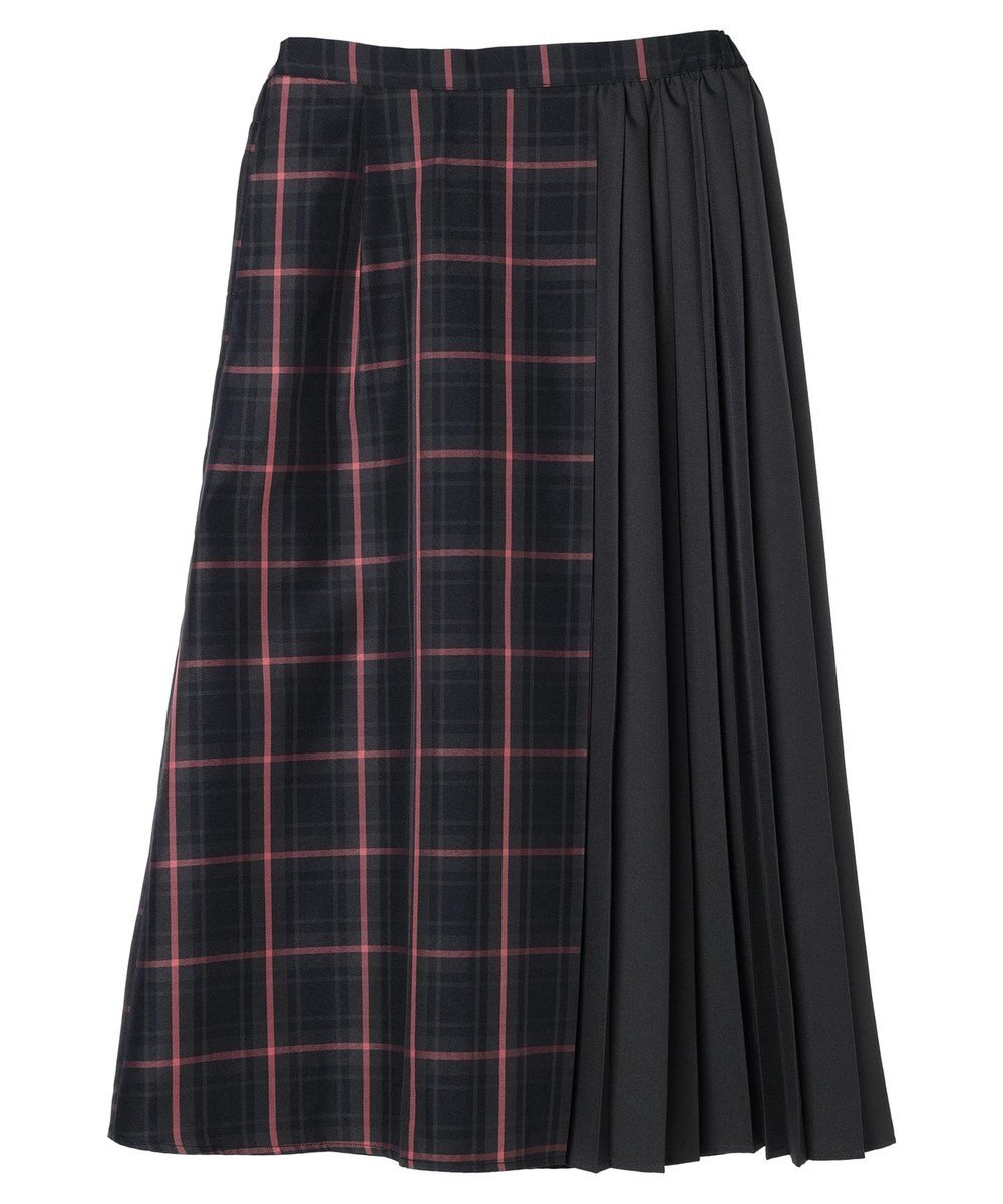 Green Parks アシメサイドプリーツスカート 