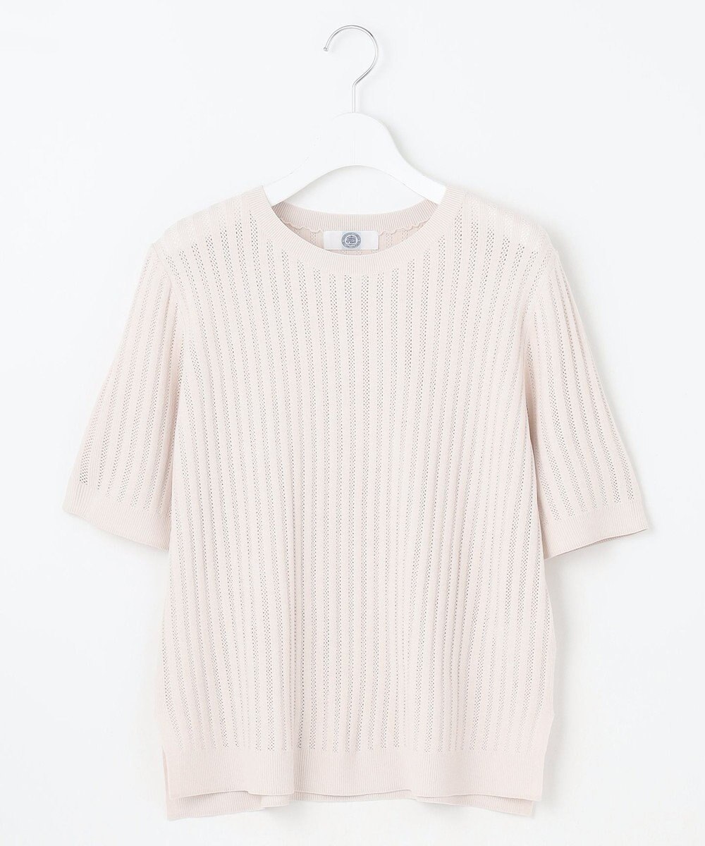 J.PRESS LADIES L 【洗える・抗菌防臭】VISCOSE STRETCH サマー ニット 