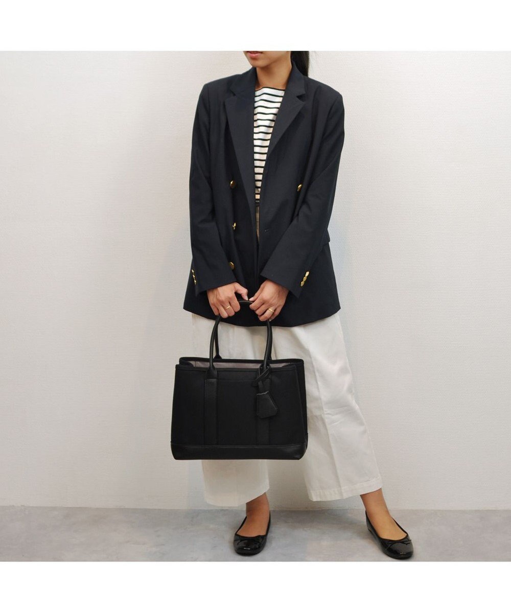 UNBILLION cachecache ショルダー付きパーテーションキャンバストートL 