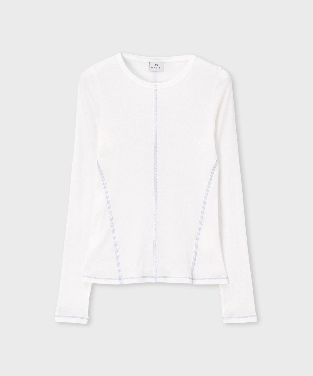 Paul Smith コントラストステッチ リブ 長袖カットソー 