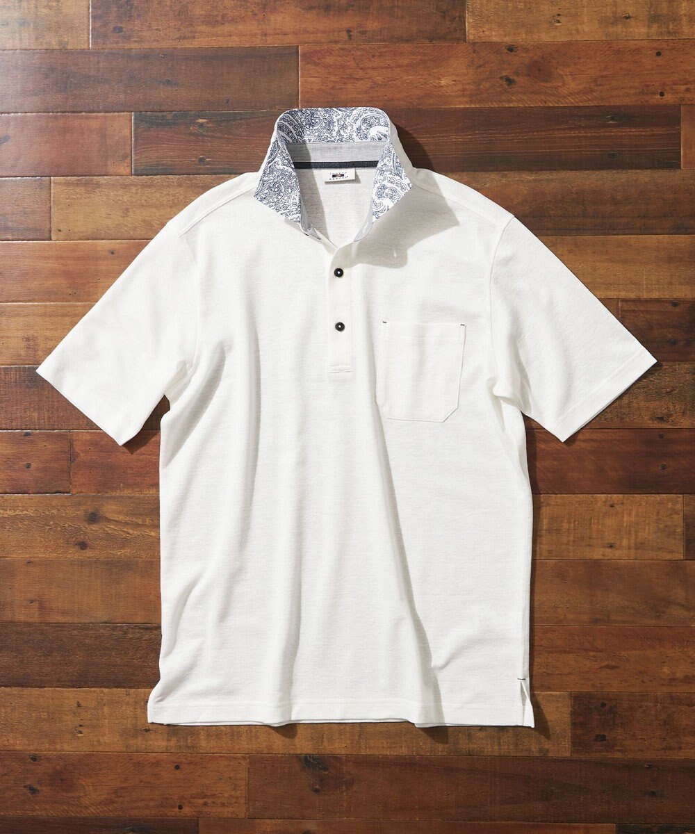 JOSEPH ABBOUD 【リネン素材/吸水速乾/日本素材】リネンハニカム ダディ ポロシャツ 