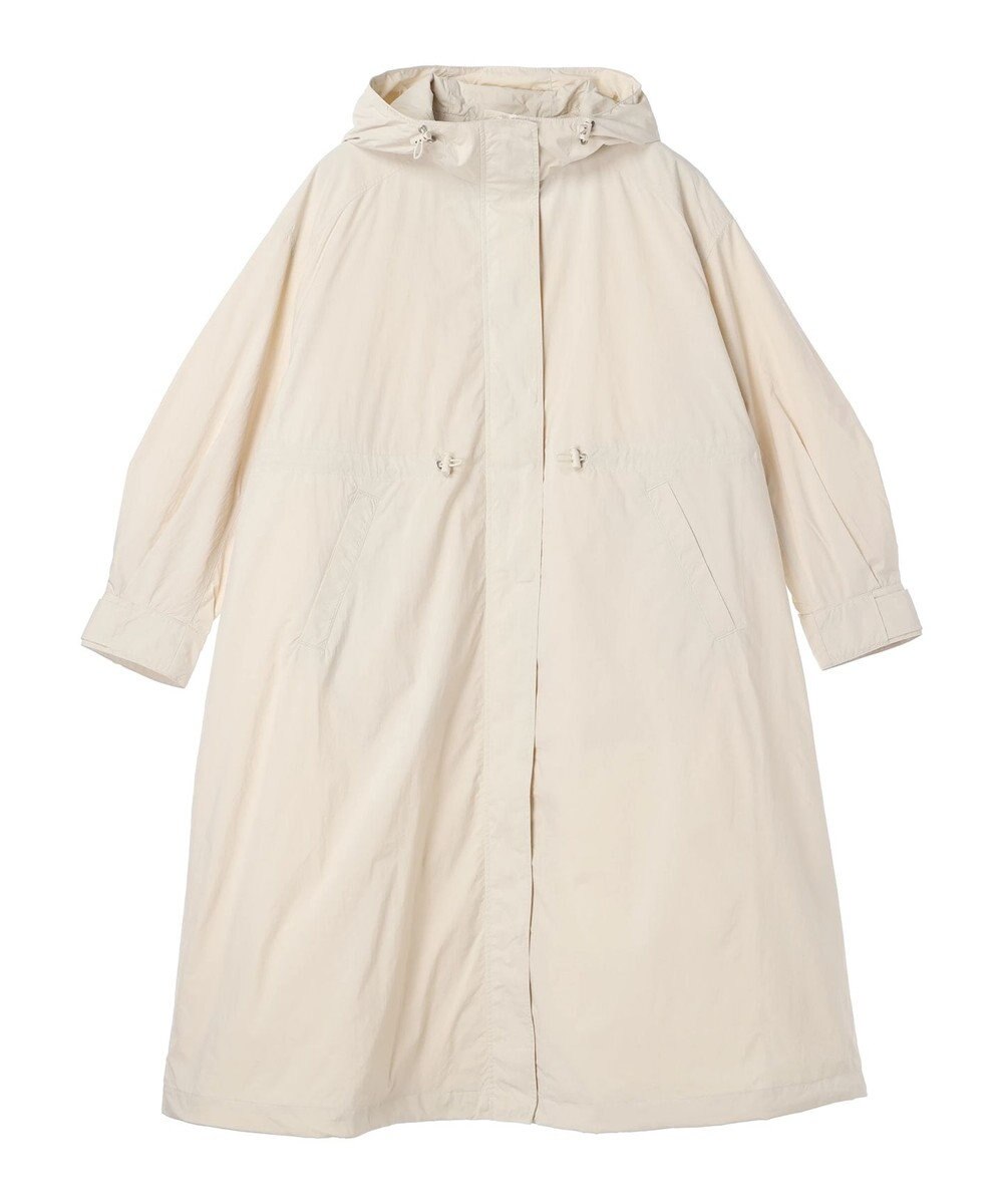 earth music&ecology テックフードロングコート 