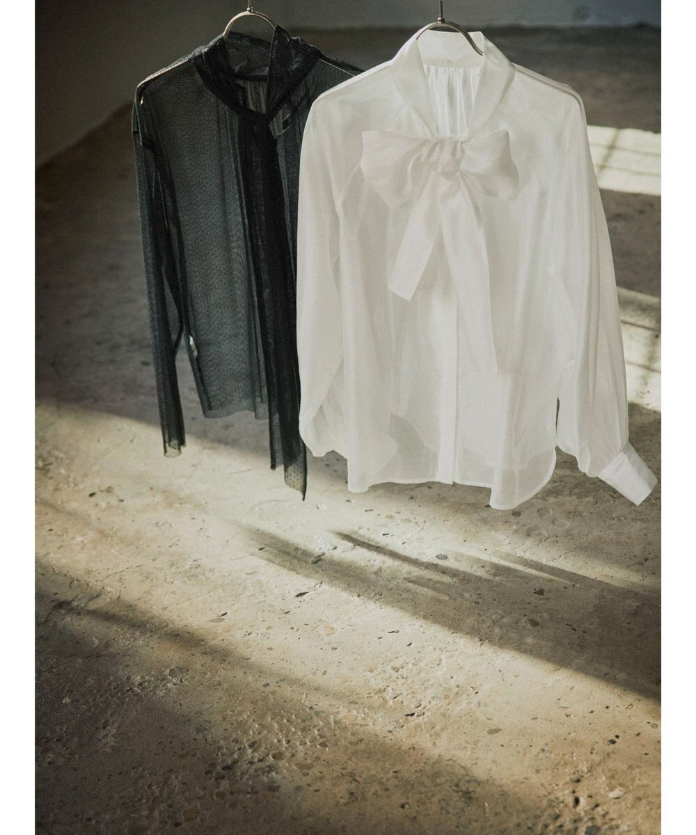 Green Parks AnriettMusee ドットチュール２ＷＡＹボウタイブラウス 