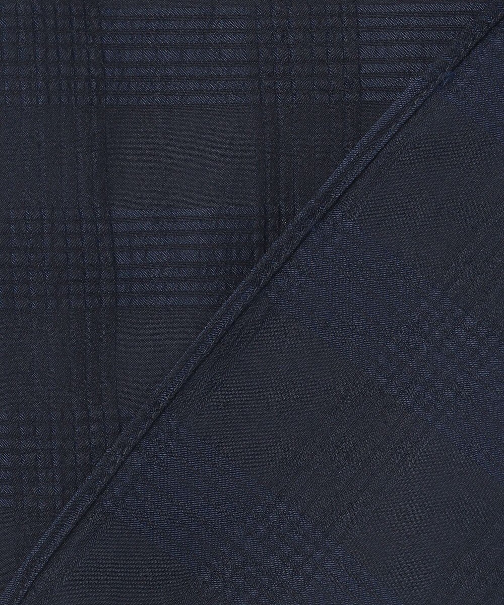 JOSEPH HOMME ドビーチェックストレッチ　ウイングカラー半袖シャツ 