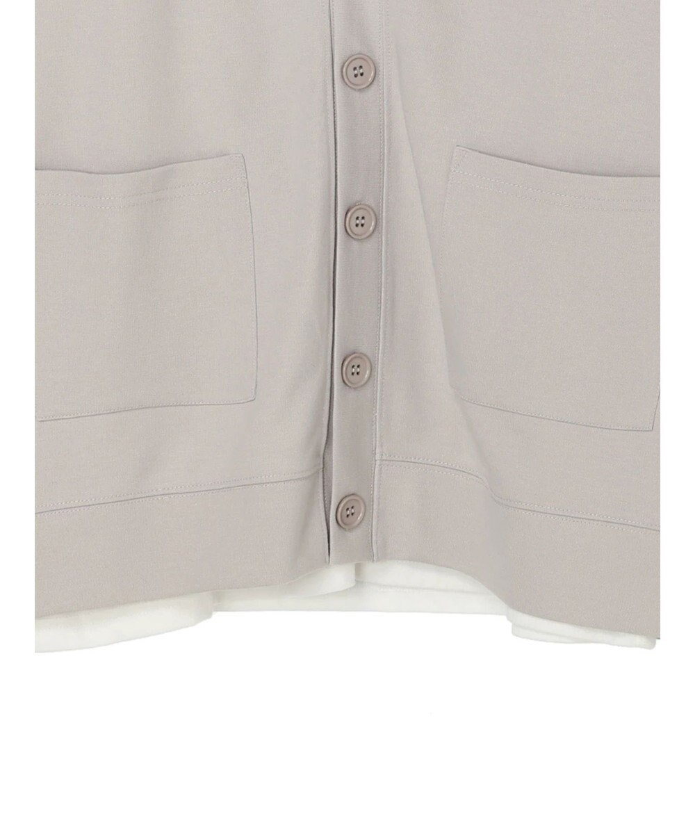 CRAFT STANDARD BOUTIQUE 強撚ポンチカーディガン＋Ｌ／Ｓ　ＴＥＥーＳＥＴ 