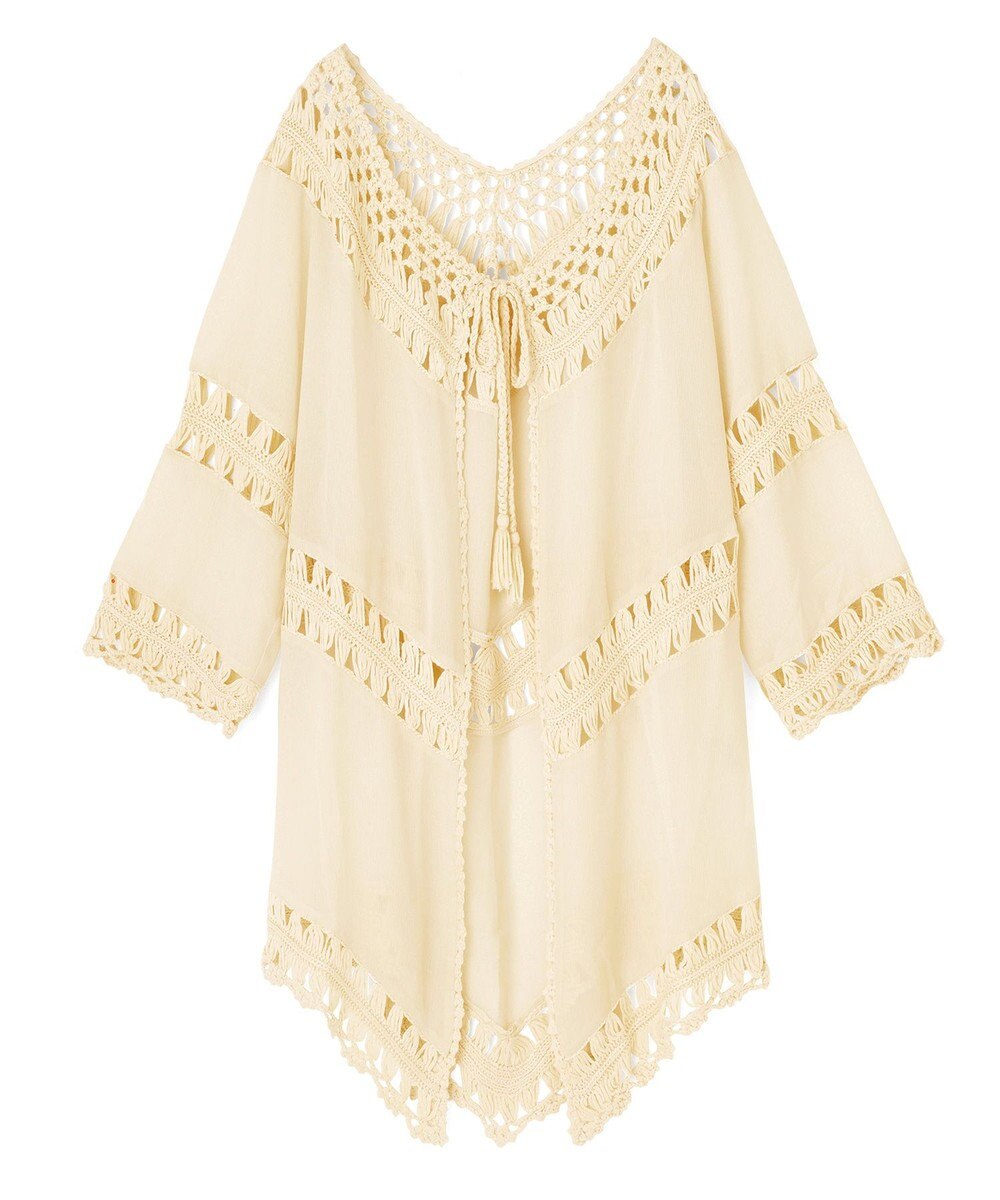 San-ai Resort（三愛水着楽園） クロシェ羽織　F　　【San-ai Resort（サンアイリゾート）】 