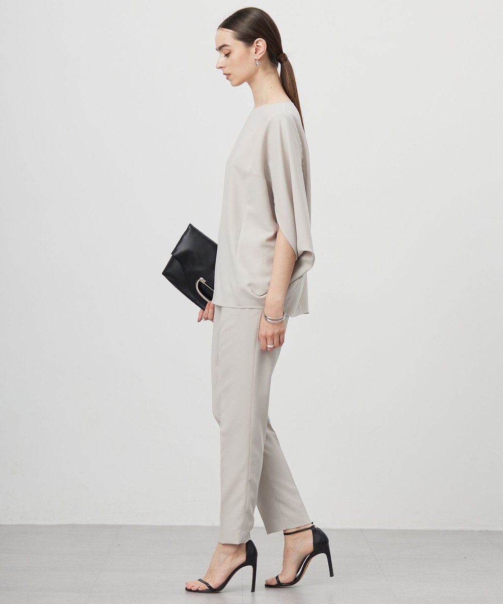 ICB 【新色追加・WEB限定カラーあり・UVケア・接触冷感・速乾・防シワ・洗える】FluidBackSatin ドルマンスリーブブラウス 