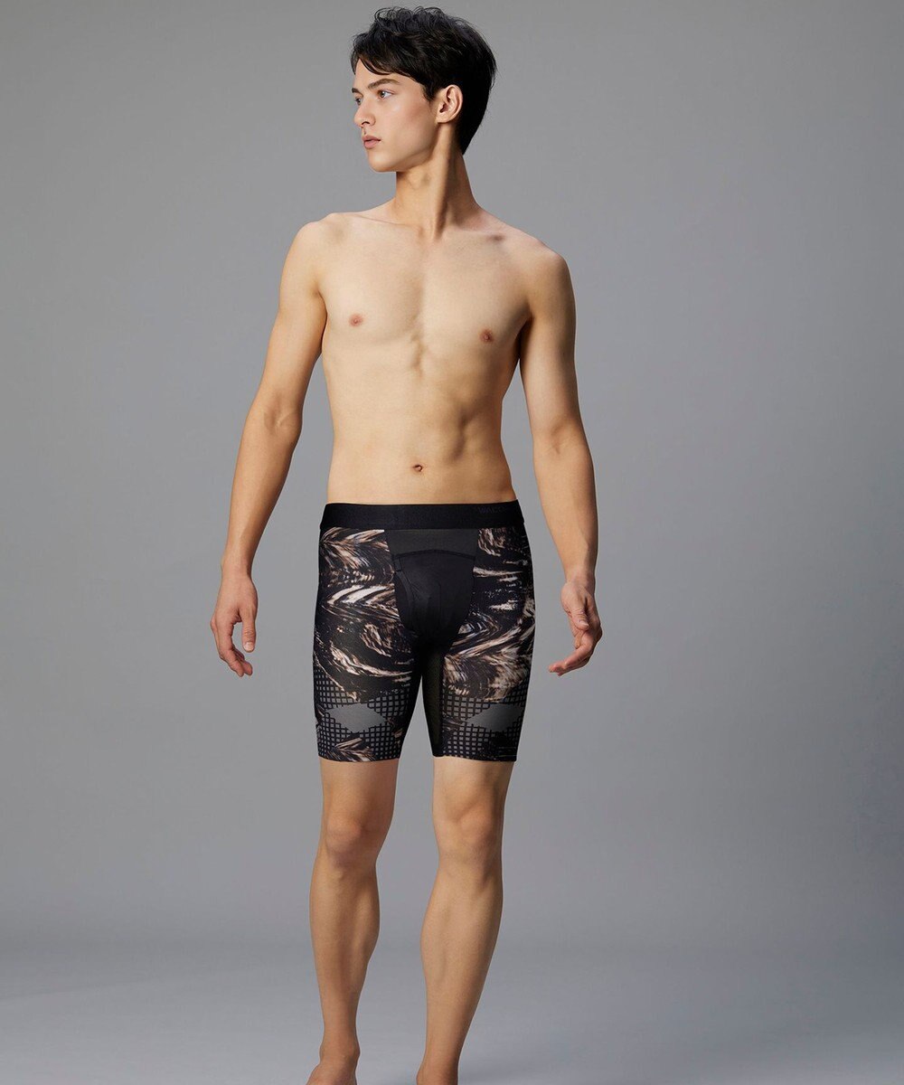 WACOAL MEN 【クロスウォーカー】 はいて歩いて、カロリー消費アップ ムレ軽減設計 ロング丈 前開き WX5014 /ワコールメン 