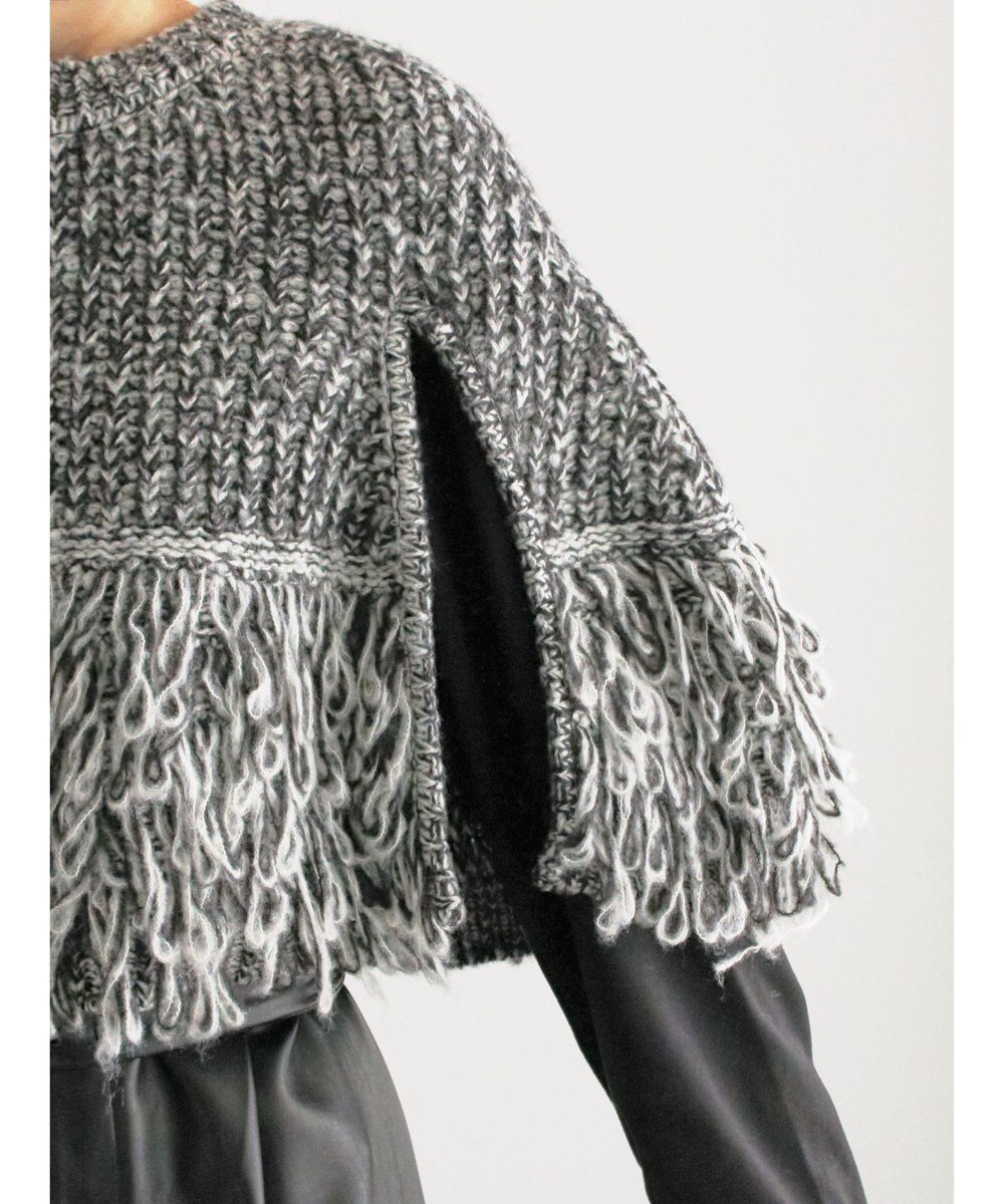 Te chichi ループ編みポンチョ 