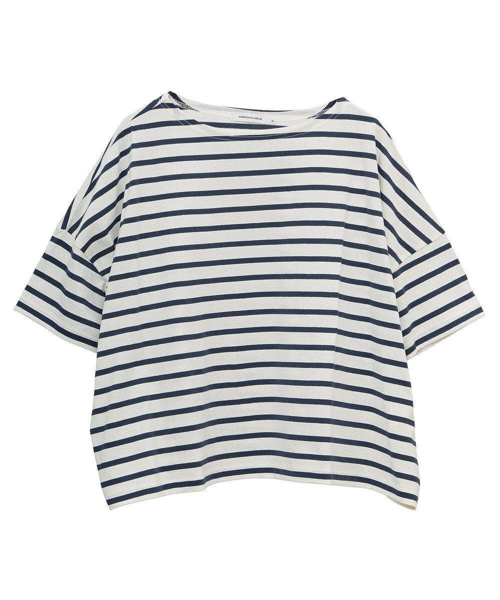 AMERICAN HOLIC バスクボーダー半袖プルオーバー 