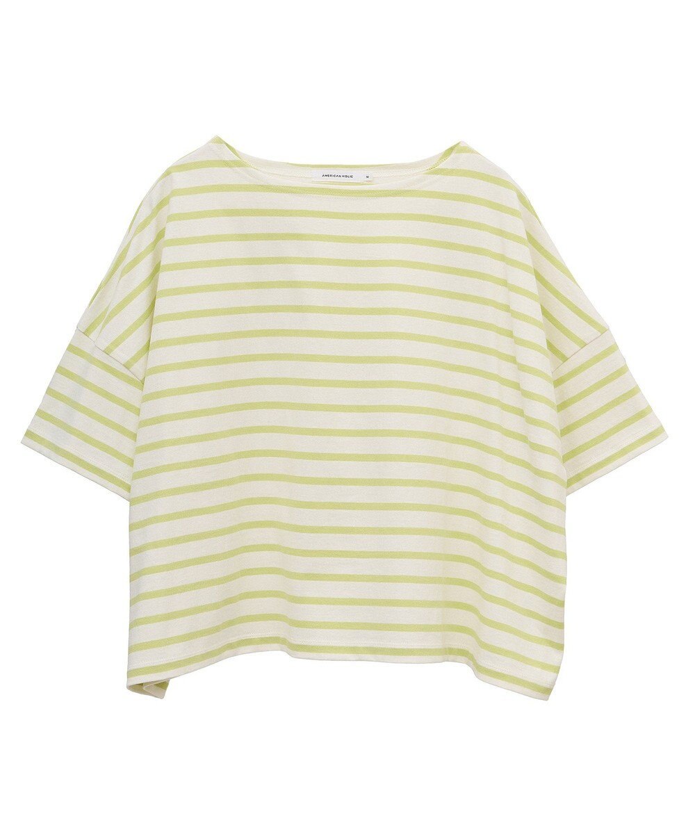 AMERICAN HOLIC バスクボーダー半袖プルオーバー 