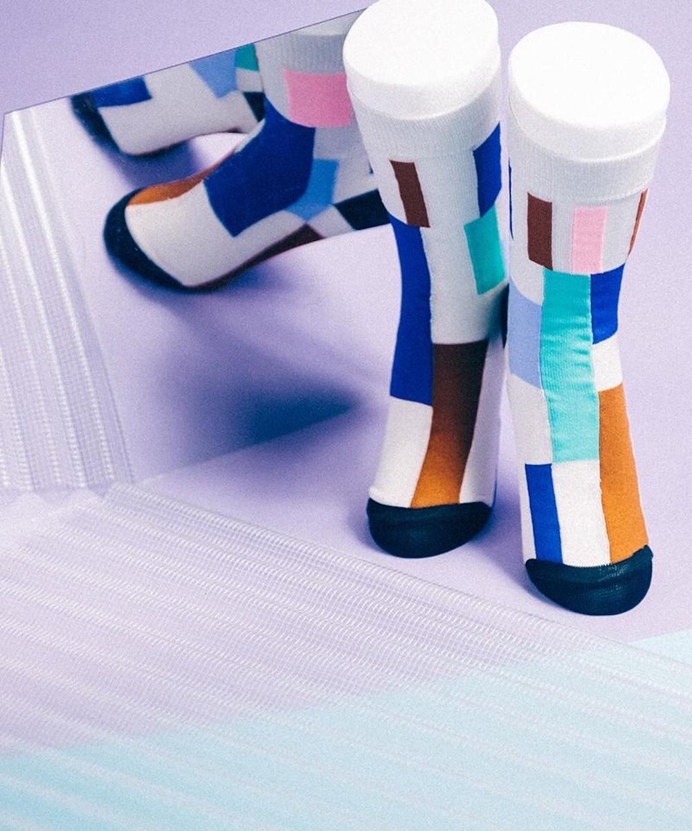 TRICOTE RANDOM PATCH MAMA SOCKS / ランダムパッチママソックス (LADIES) 