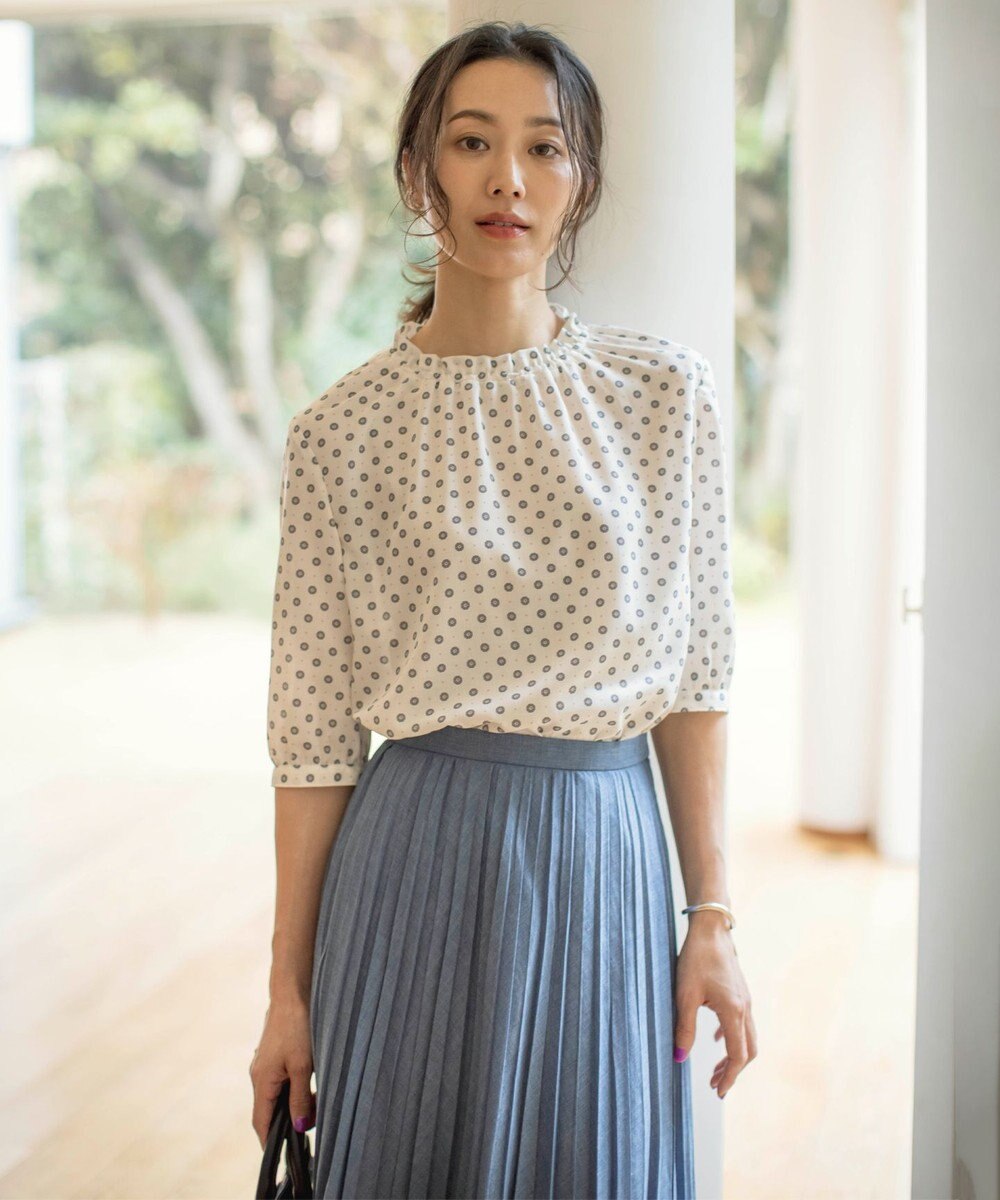 J.PRESS LADIES L ラミータンブラー プリーツ スカート 