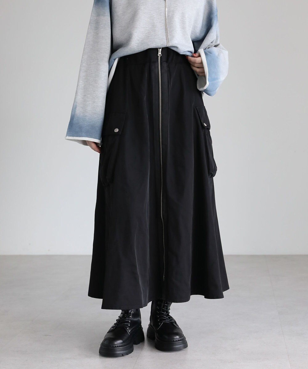 Green Parks ・ＳＵＧＡＲ　ＳＰＯＯＮ　ミリタリーフレアスカート 