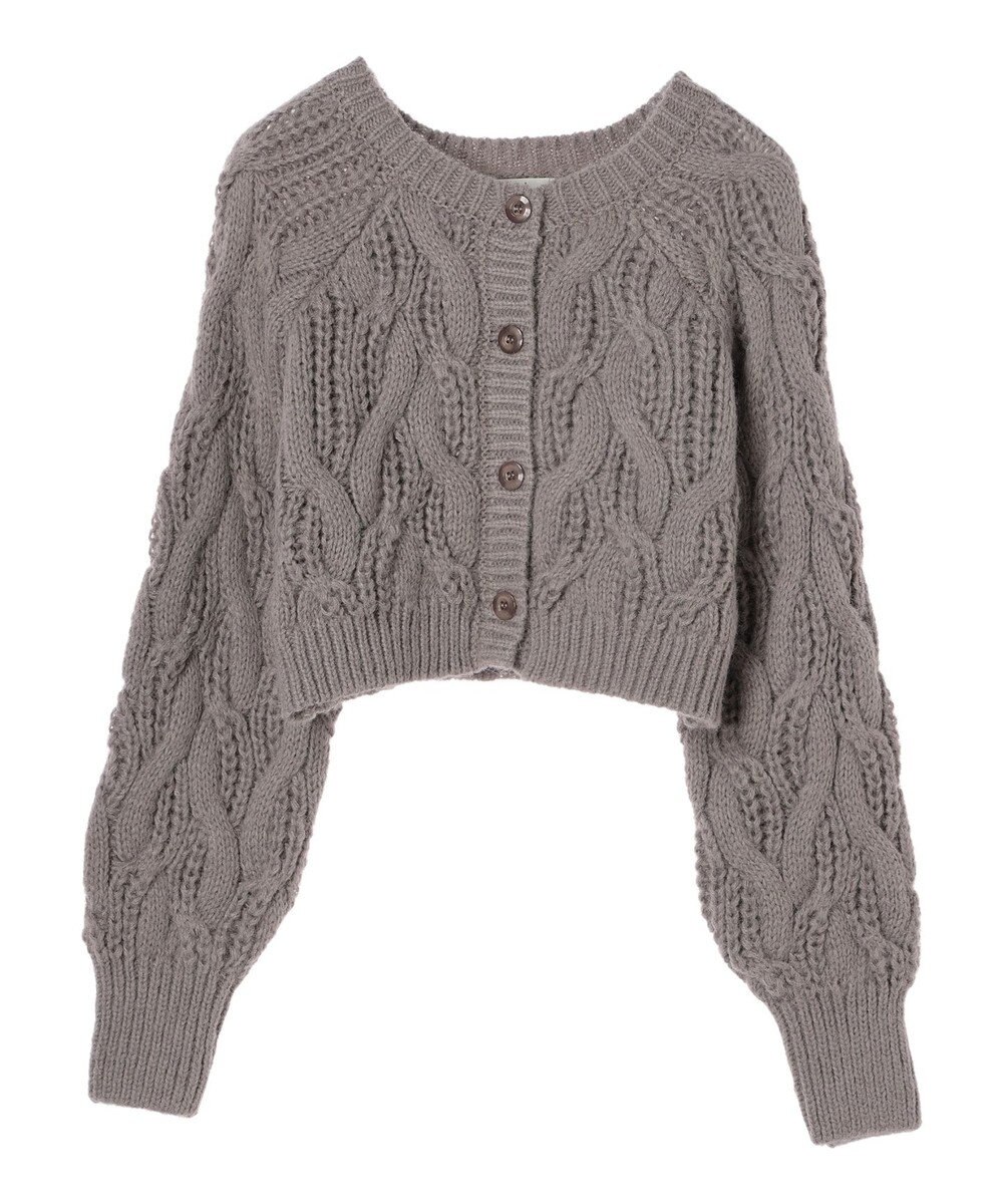 earth music&ecology ｍｉｘケーブルカーディガン 