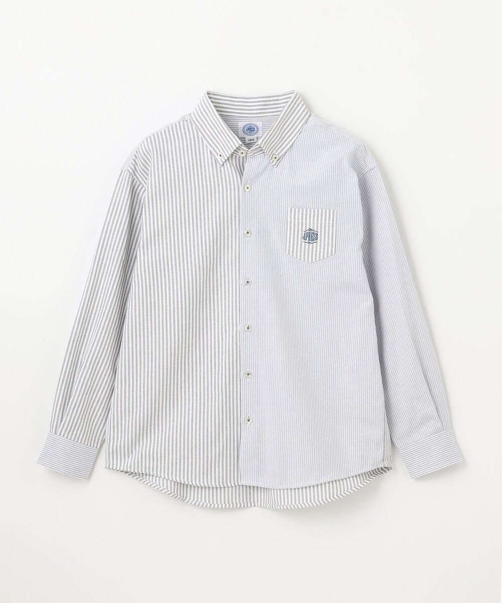 J.PRESS KIDS 【140-170cm】オックスフォード ストライプコンビシャツ 