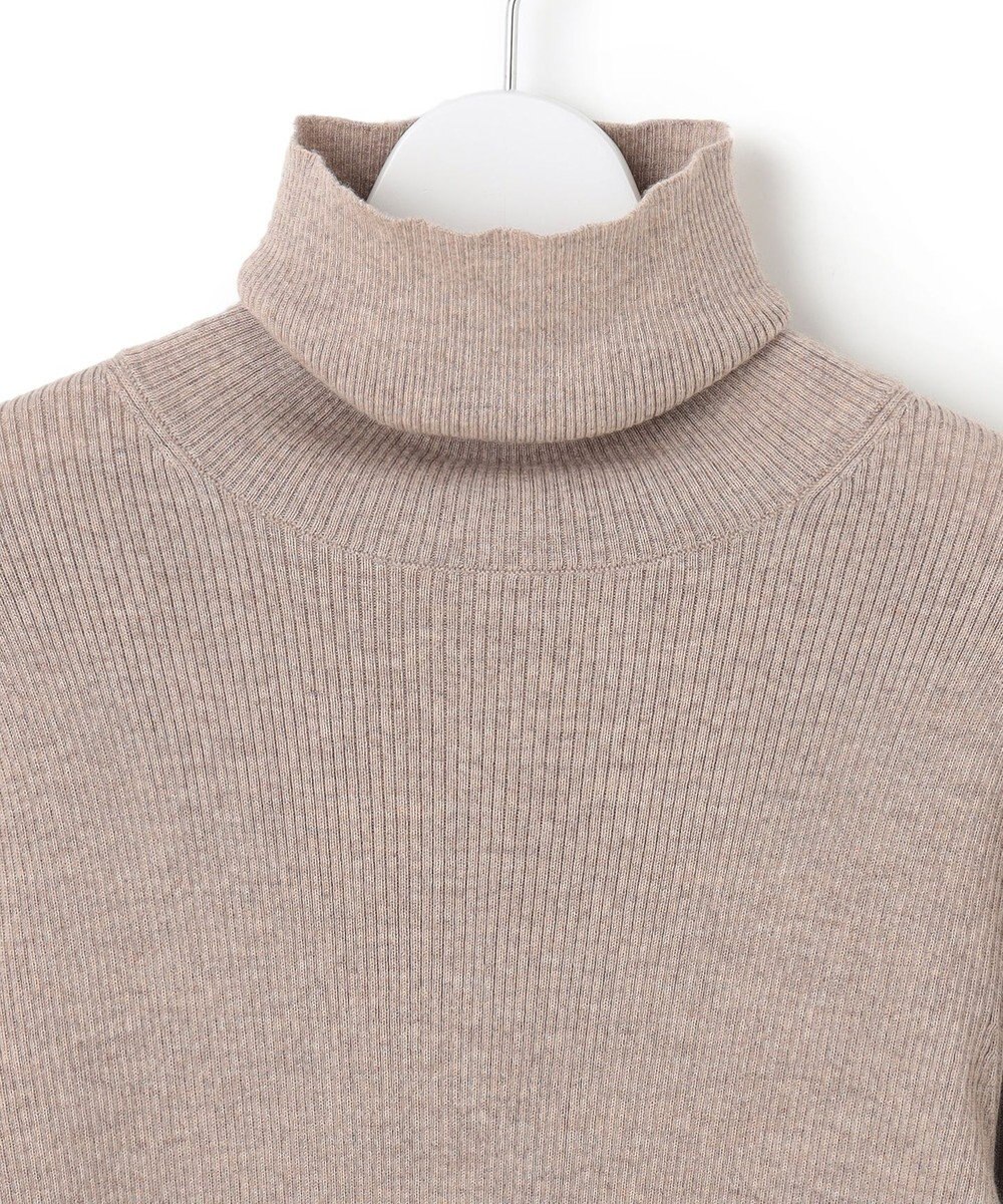 23区 【Oggi1月号/CLASSY.11月号掲載】ウーステッドウール リブタートルネック ニット 