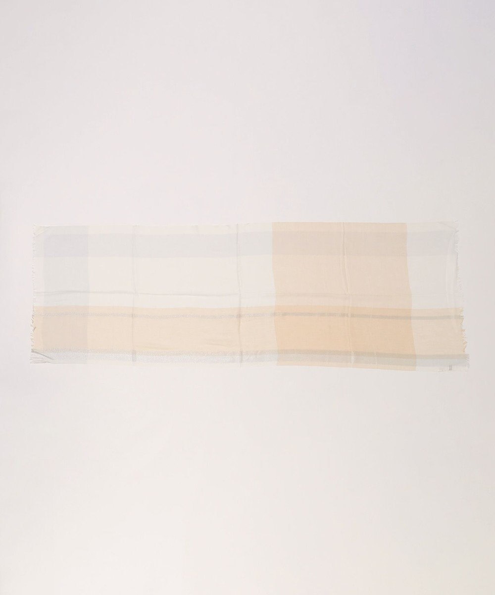 MOONBAT FURLA ラメ入りブロックチェックストール 