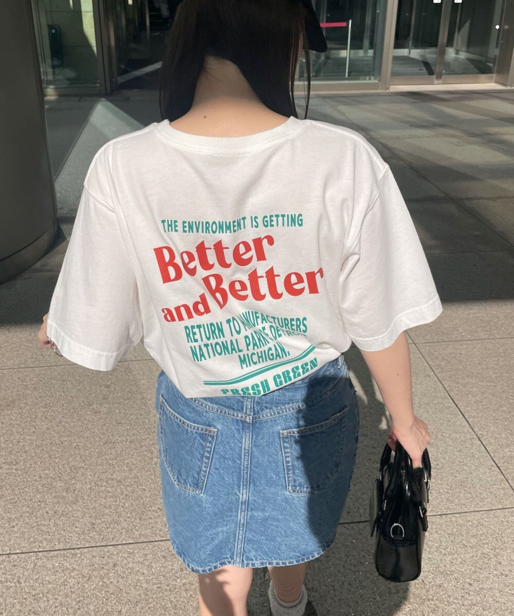 WEGO ヴィンテージライクグラフィックTシャツ 