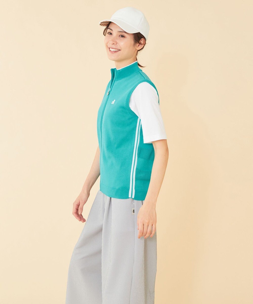 WOMEN】シャドーDAKSベア ニットベスト / DAKS GOLF | ファッション