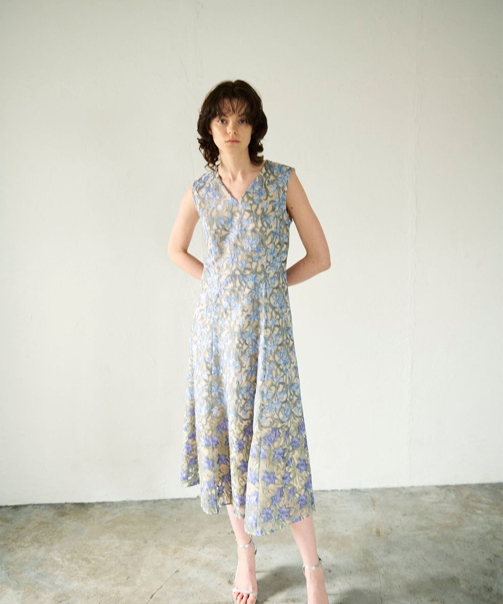GRACE CONTINENTAL サラサオーナメントドレス 