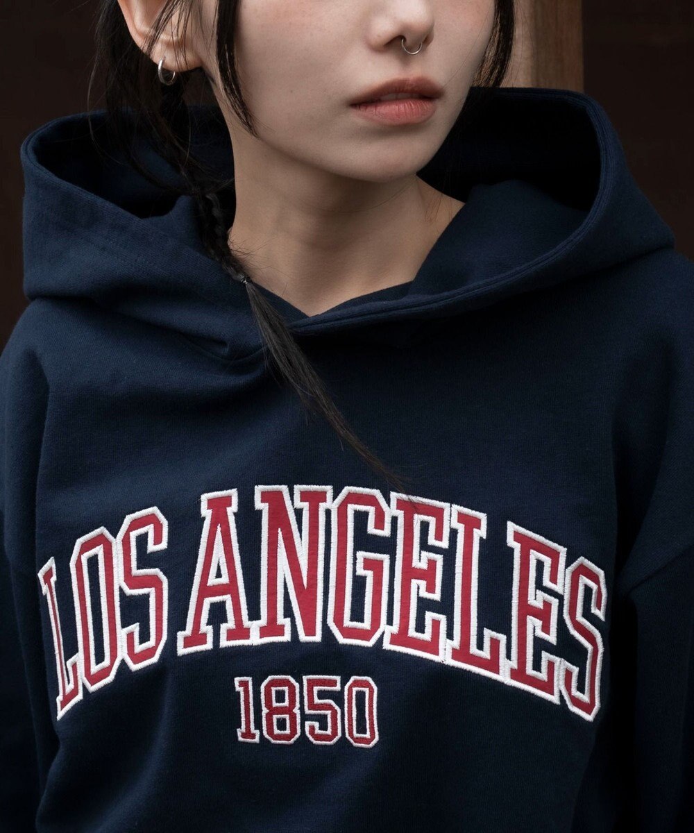 WEGO グラフィックショートプルパーカー 