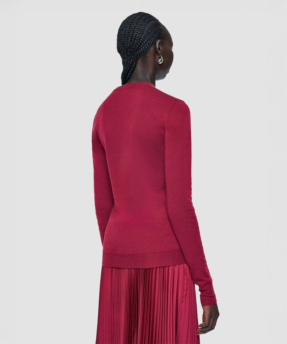 JOSEPH 【洗える】キャッシュエアー　ラウンドネックニット 